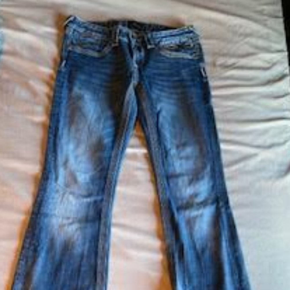Express ReRock Boot Cut Jeans - Lighter style wash